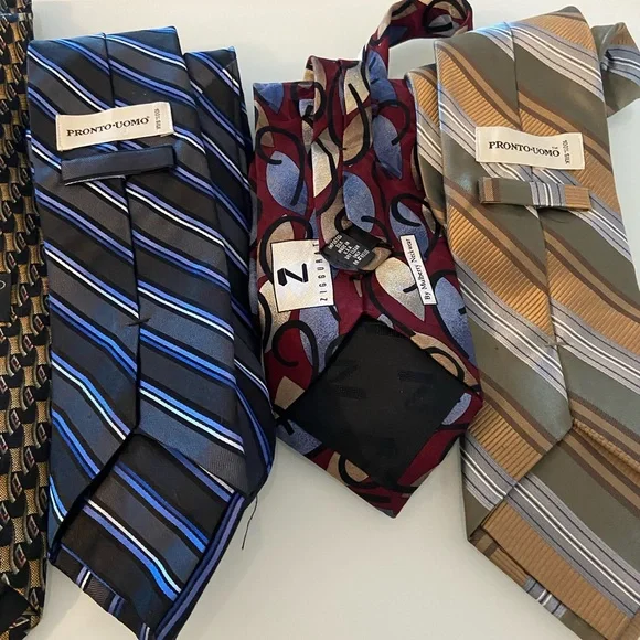 Vintage Silk Tie Bundle Lot Reed Mulberry Platinum Fabio